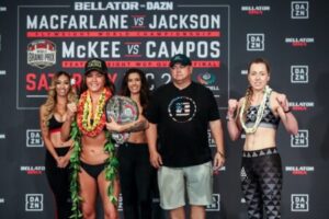 Bellator 236: Macfarlane vs. Jackson – výsledky vážení