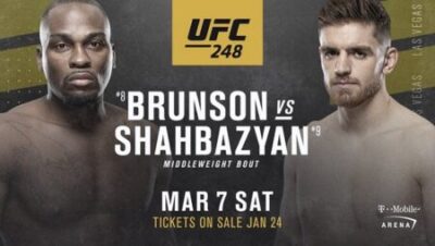 Neporažený Edmen Shahbazyan a Derek Brunson se utkají na UFC 248