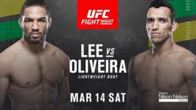 Utkání Kevin Lee vs. Charles Oliveira hlavní událostí turnaje UFC on ESPN+ 28