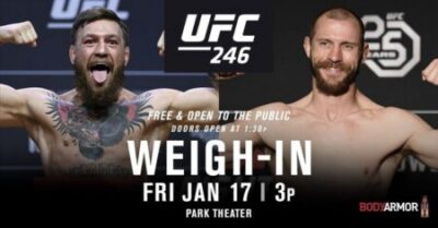 UFC 246: McGregor vs Cerrone – výsledky a video z vážení