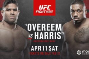 UFC on ESPN+ 30: Overeem vs. Harris – zápasová karta a oficiální plakát turnaje