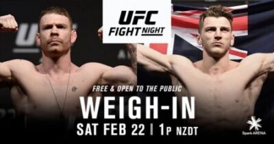 UFC on ESPN+ 26: Felder vs. Hooker – ceremoniální vážení (video)