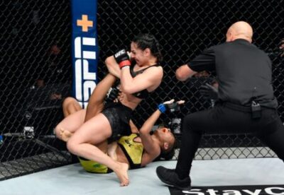 UFC Fight Island 2: Ariane Lipski vytáhla kneebar a Luana Carolina musela odklepat