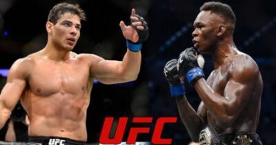 Israel Adesanya a Paulo Costa v zápase večera na turnaji UFC 253