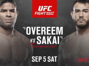 UFC Fight Night: Overeem vs. Sakai – zápasová karta turnaje a kde jej sledovat