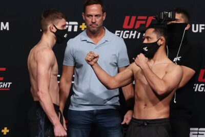 UFC Vegas 27: Setkání bojovníků tváří v tvář. David Dvořák ledově chladný